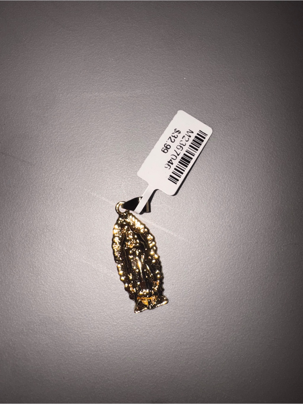 Gold Tone Virgin Mary Pendant Necklace Charm - Women Jewelry